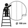 Voir la diapositive 6 : WallArt WallArt Papier peint cercle The Night Watch 190 cm