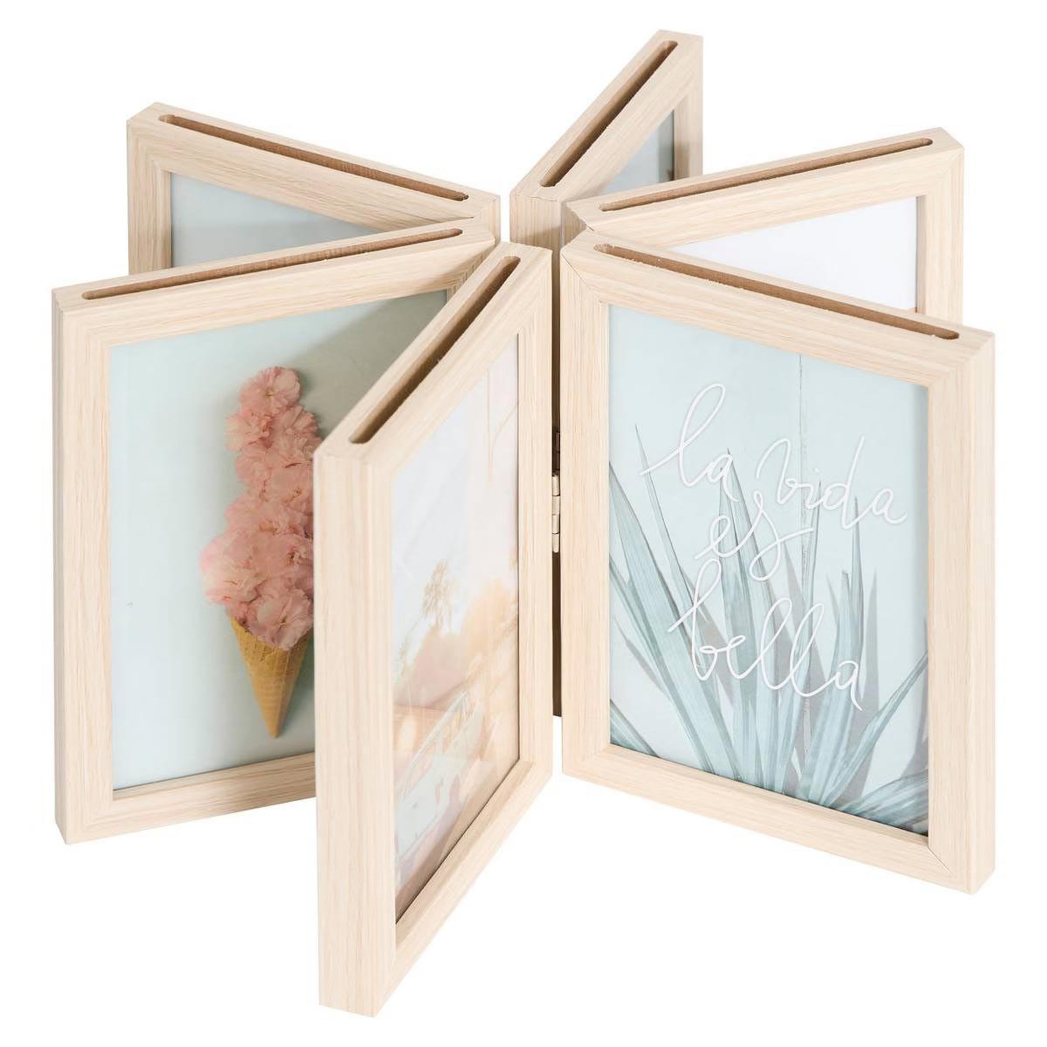 ATMOSPHERA Cadre-Photos Accordéon  Sheldon  10x15cm Beige