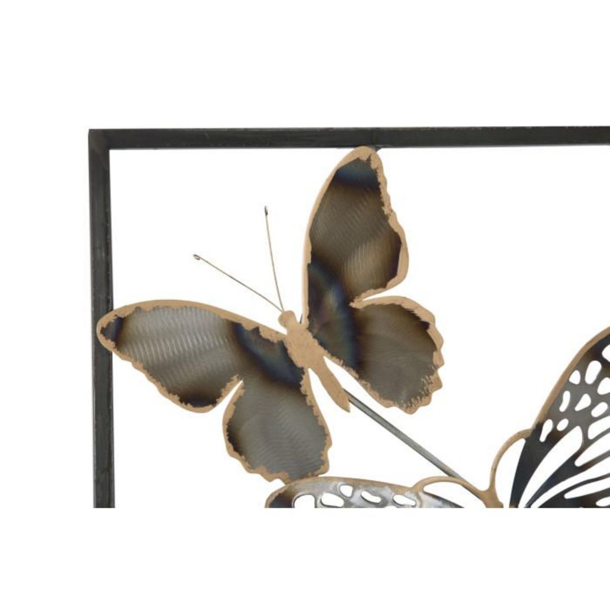 Paris Prix Déco Murale Encadrée en Métal  Papillons  90cm Argent