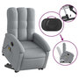 Voir la diapositive 5 : VIDAXL Fauteuil de massage inclinable Gris clair Tissu