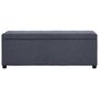 Voir la diapositive 2 : VIDAXL Banc avec compartiment de rangement 116 cm Gris foncé Polyester