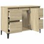 Voir la diapositive 6 : VIDAXL Meuble d évier chêne sonoma 80x33x60 cm bois d ingénierie