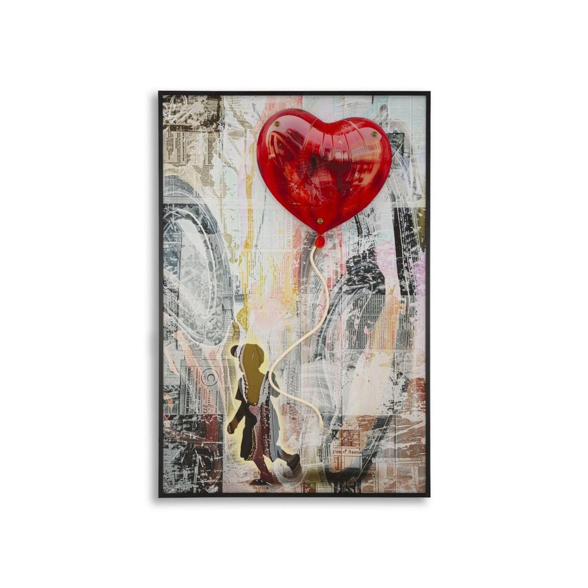 Paris Prix Tableau Imprimé à LED  Heart  60x90cm Multicolore