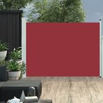 VIDAXL Auvent lateral retractable de patio 120x500 cm Rouge