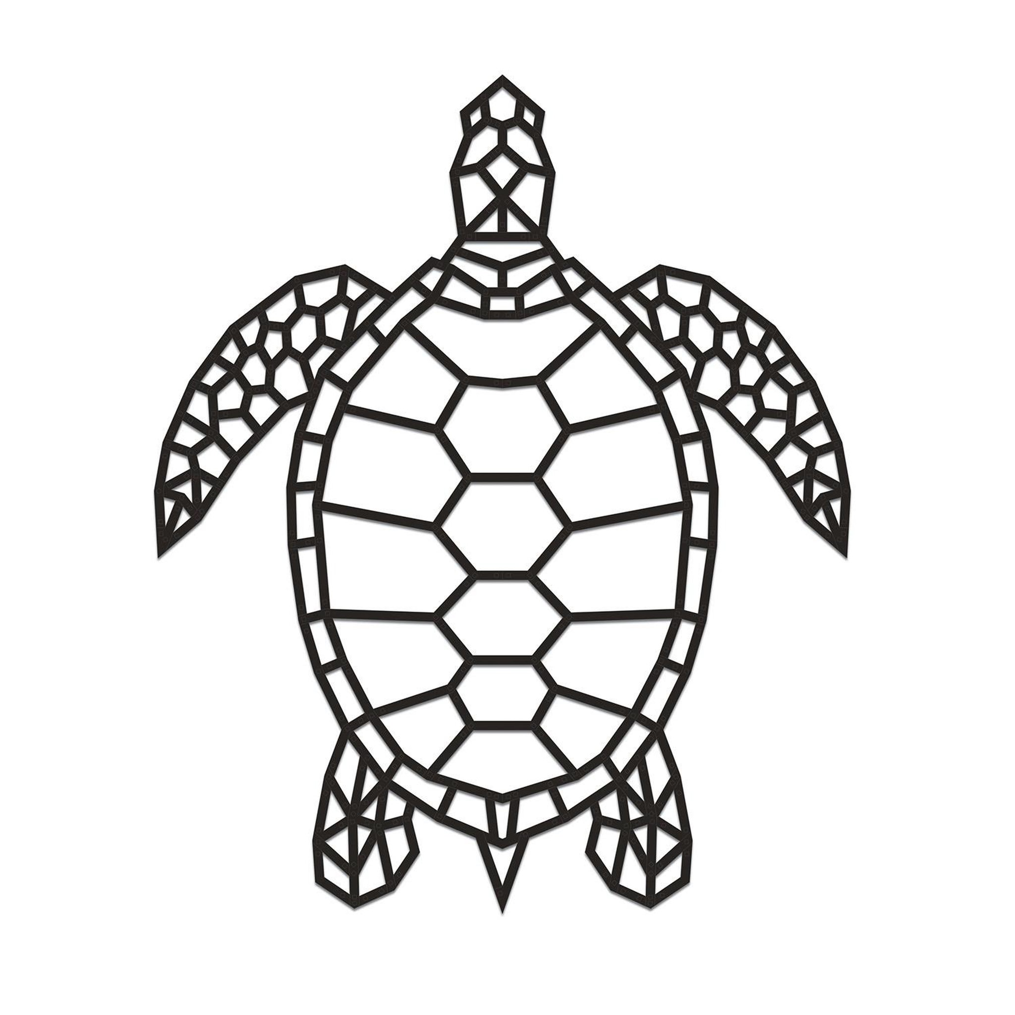 Voir la diapositive 2 : ECO WOOD ART Puzzle mural en bois - tortue 84 cm