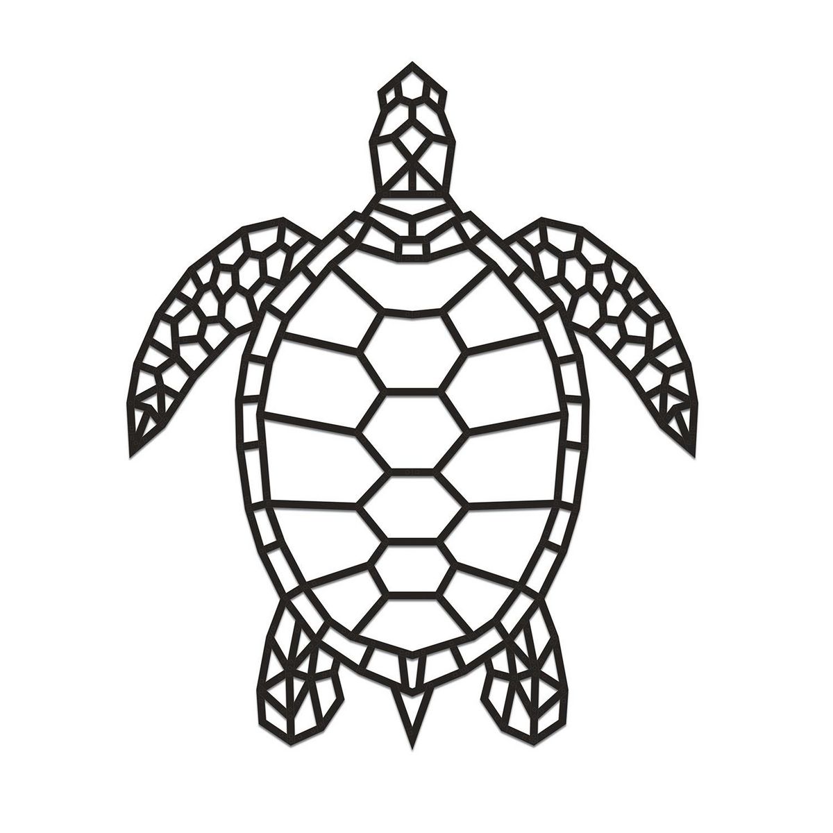 ECO WOOD ART Puzzle Mural En Bois - Tortue 84 Cm