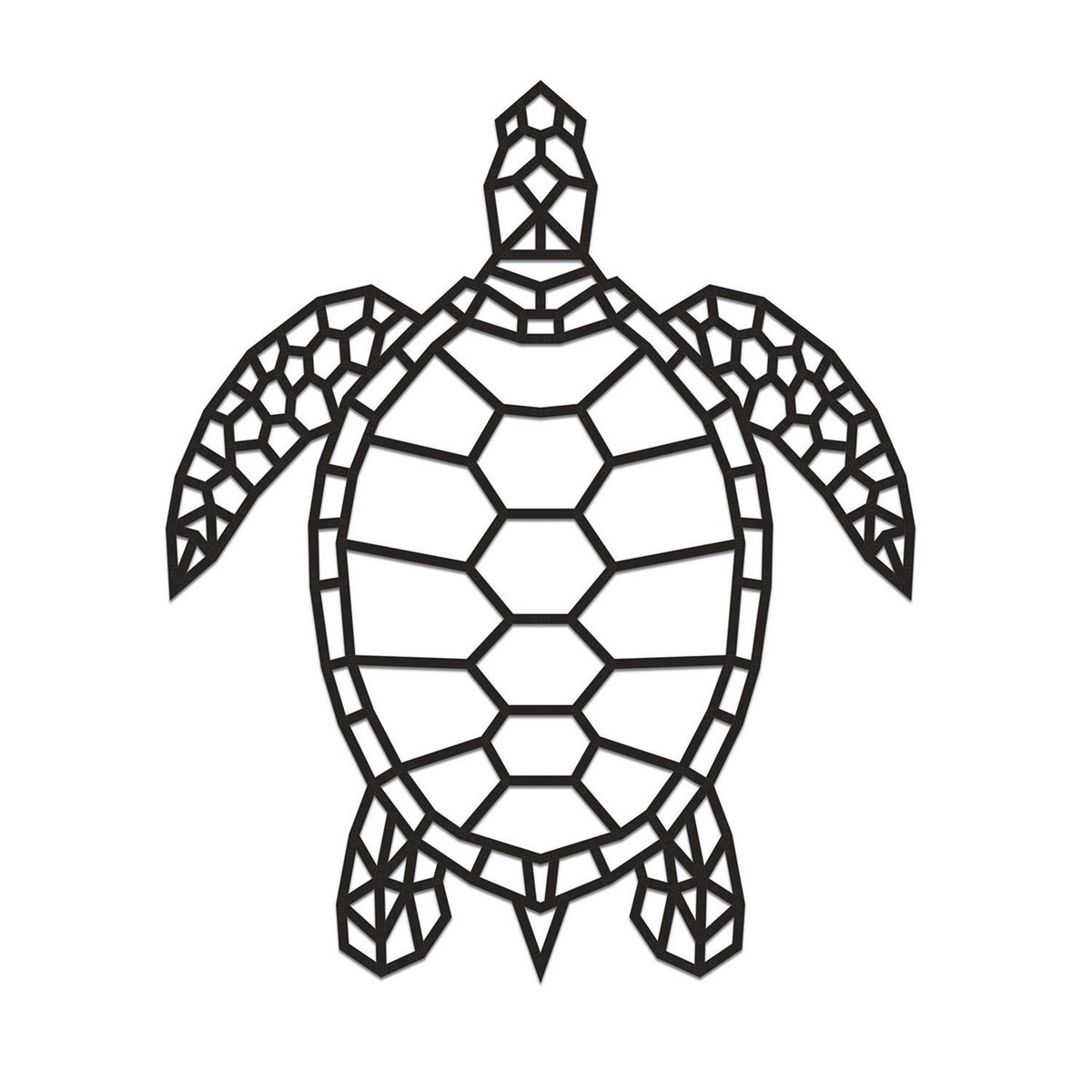 ECO WOOD ART Puzzle Mural En Bois - Tortue 84 Cm