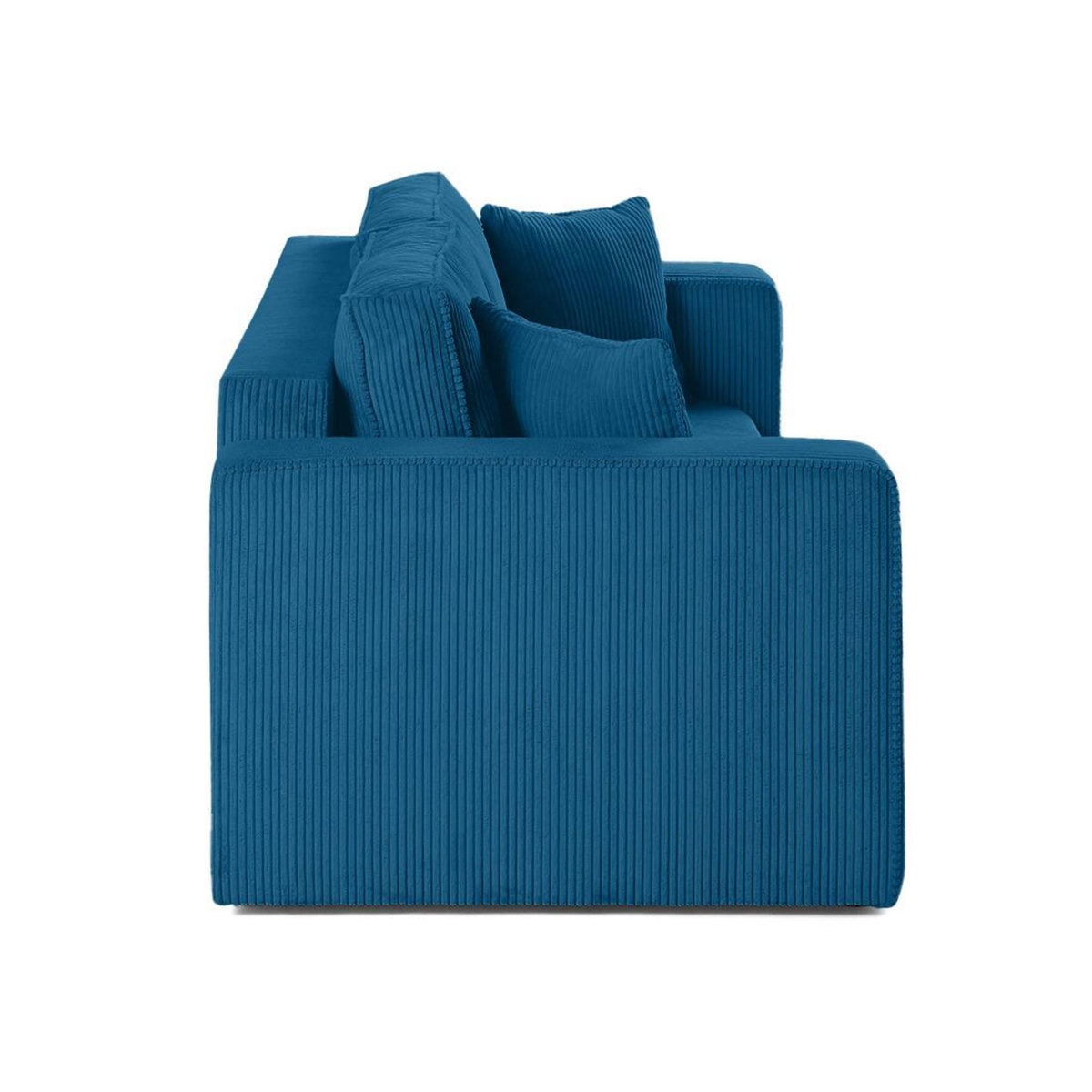 BEST MOBILIER Topaze - canapé droit 2 places - en velours côtelé