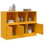 Voir la diapositive 5 : VIDAXL Buffet jaune moutarde 99x39x73 cm acier