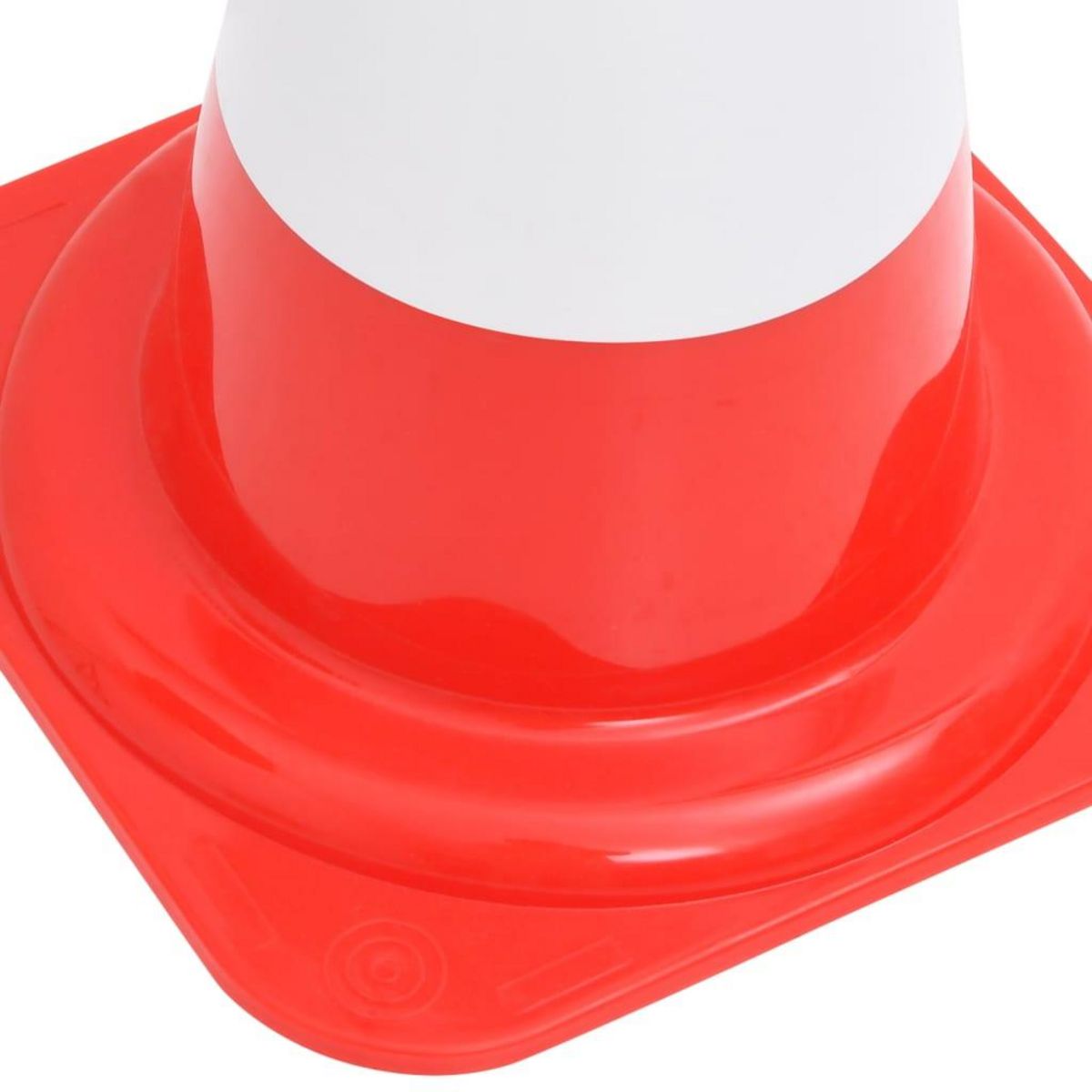 VIDAXL Cones de signalisation reflechissants 20pcs Rouge et blanc 50cm