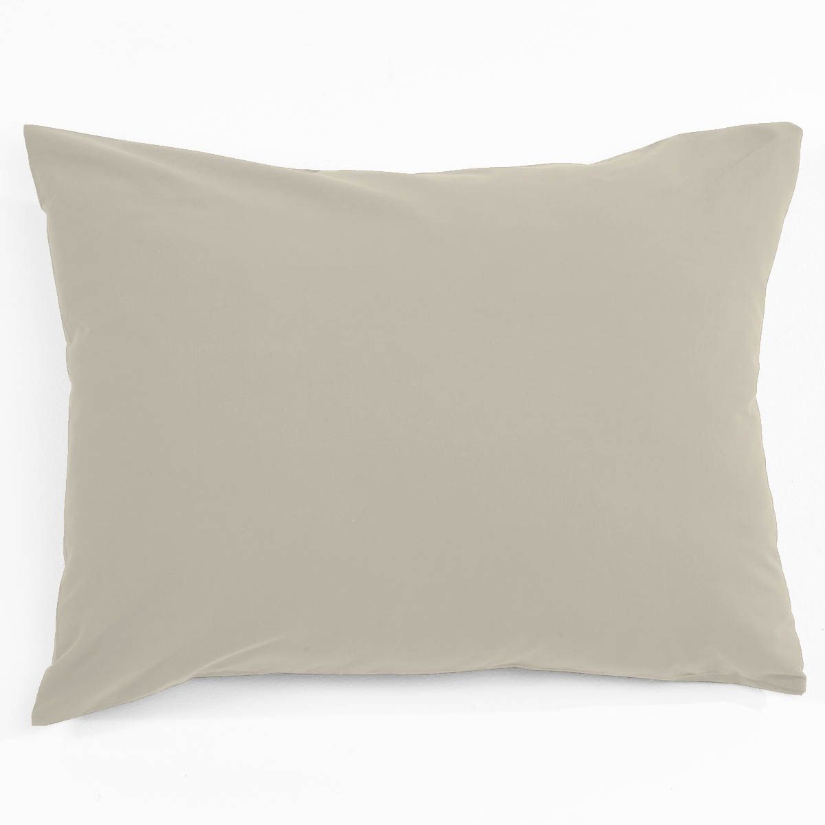 Taie d'oreiller unie en coton 47 fils 