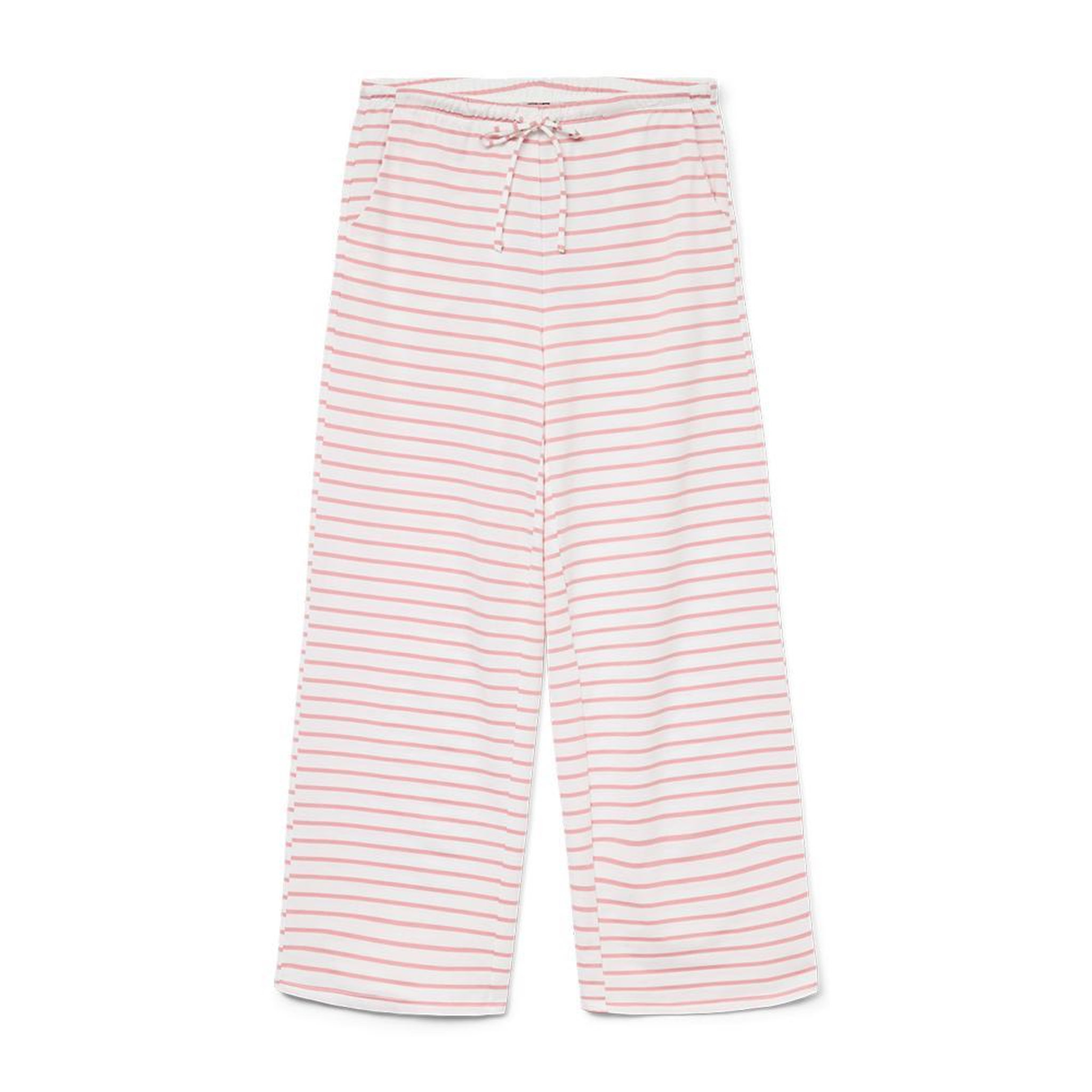 Vero Moda Pantalon Blanc/Roses à rayures Femme Vero Moda Malma. Coloris disponibles : Rose