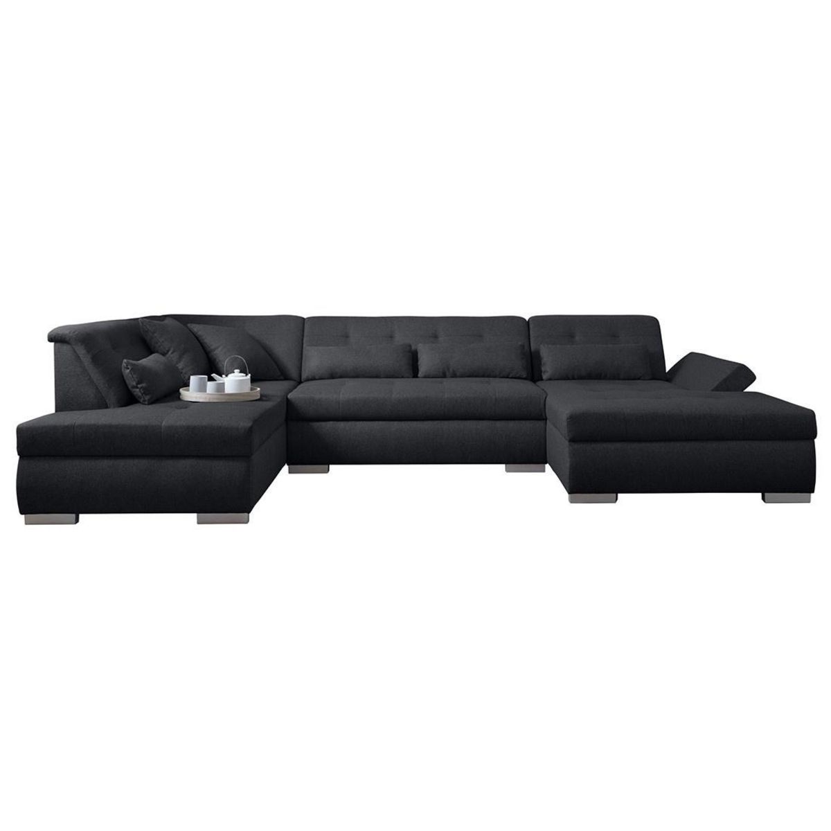 LISA DESIGN Vermont - canapé panoramique d'angle gauche - 7 places - xxl