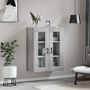 Voir la diapositive 3 : VIDAXL Armoire murale sonoma gris 69,5x34x90 cm