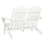 Voir la diapositive 4 : VIDAXL Chaise de jardin Adirondack 2 places bois de sapin massif blanc