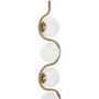 Voir la diapositive 2 : Paris Prix Lampadaire Design 4 Sphères  Luci  165cm Blanc & Or