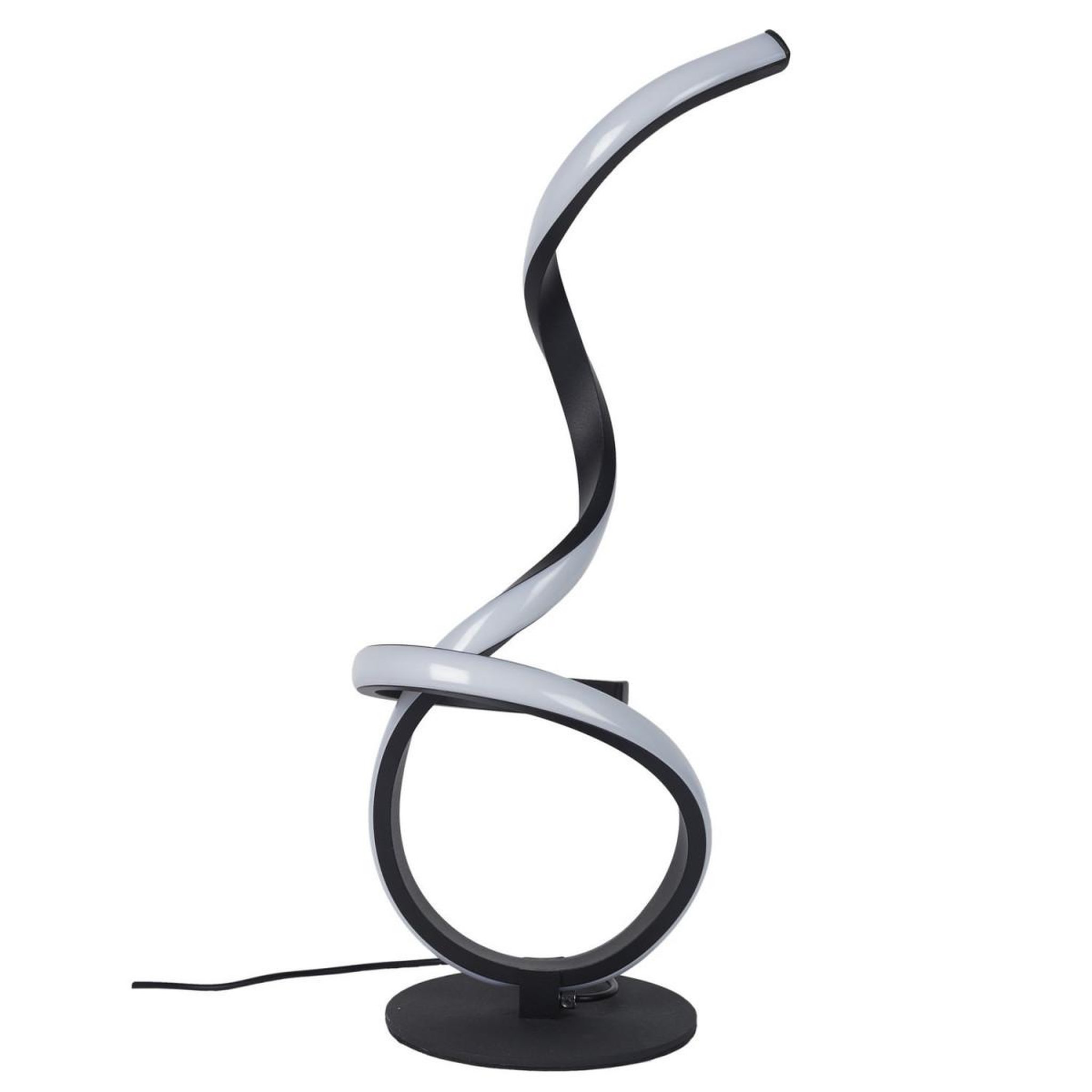 Voir la diapositive 2 : The Home Deco Factory Lampe à poser à led design  lounge  46cm noir
