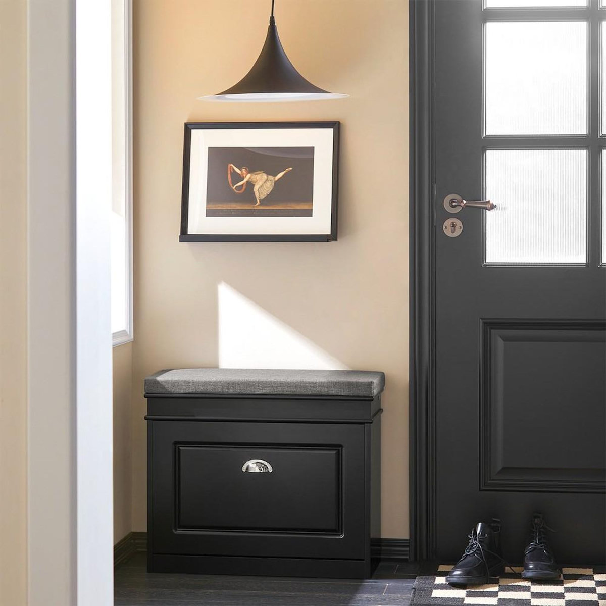 SOBUY SoBuy - Banc de Rangement à Chaussures avec Un Tiroir - Classique - FSR82-K