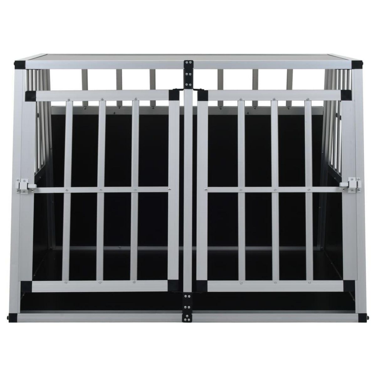 VIDAXL Cage pour chien a double porte 94 x 88 x 69 cm