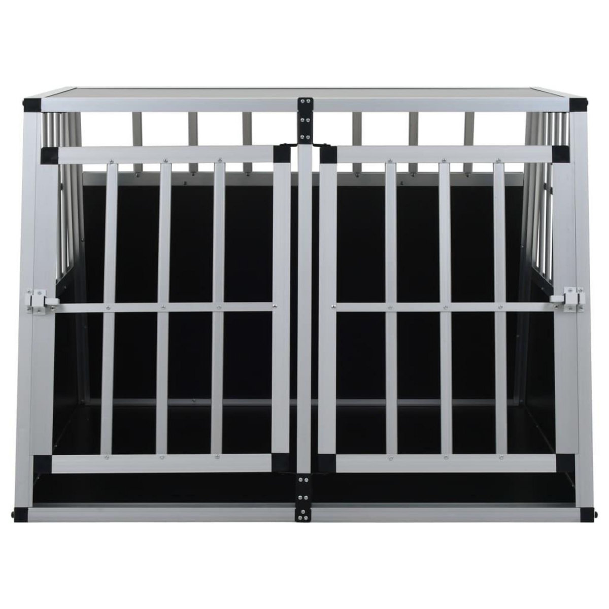 VIDAXL Cage pour chien a double porte 94 x 88 x 69 cm