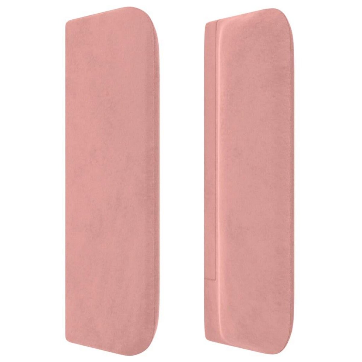 VIDAXL Tete de lit avec oreilles Rose 147x16x78/88 cm Velours