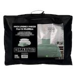 SOLEIL D'OCRE Ensemble couette et parure 5 Pièces BOHEME pour lit en 90x200 cm, par Soleil d'ocre. Coloris disponibles : Noir, Bleu, Vert, Beige, Gris