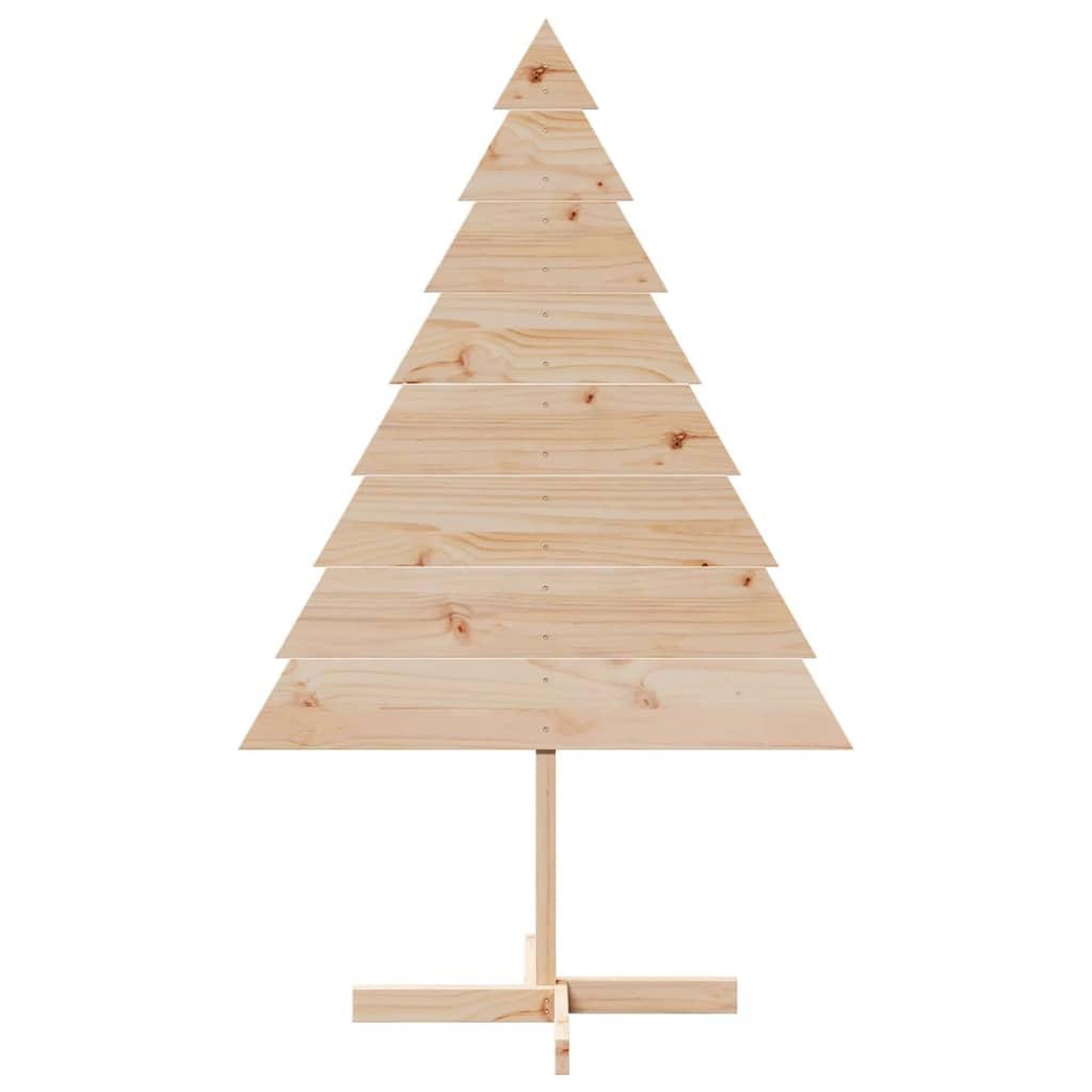 Voir la diapositive 3 : VIDAXL Arbre de Noël en bois pour decoration 150 cm bois massif
