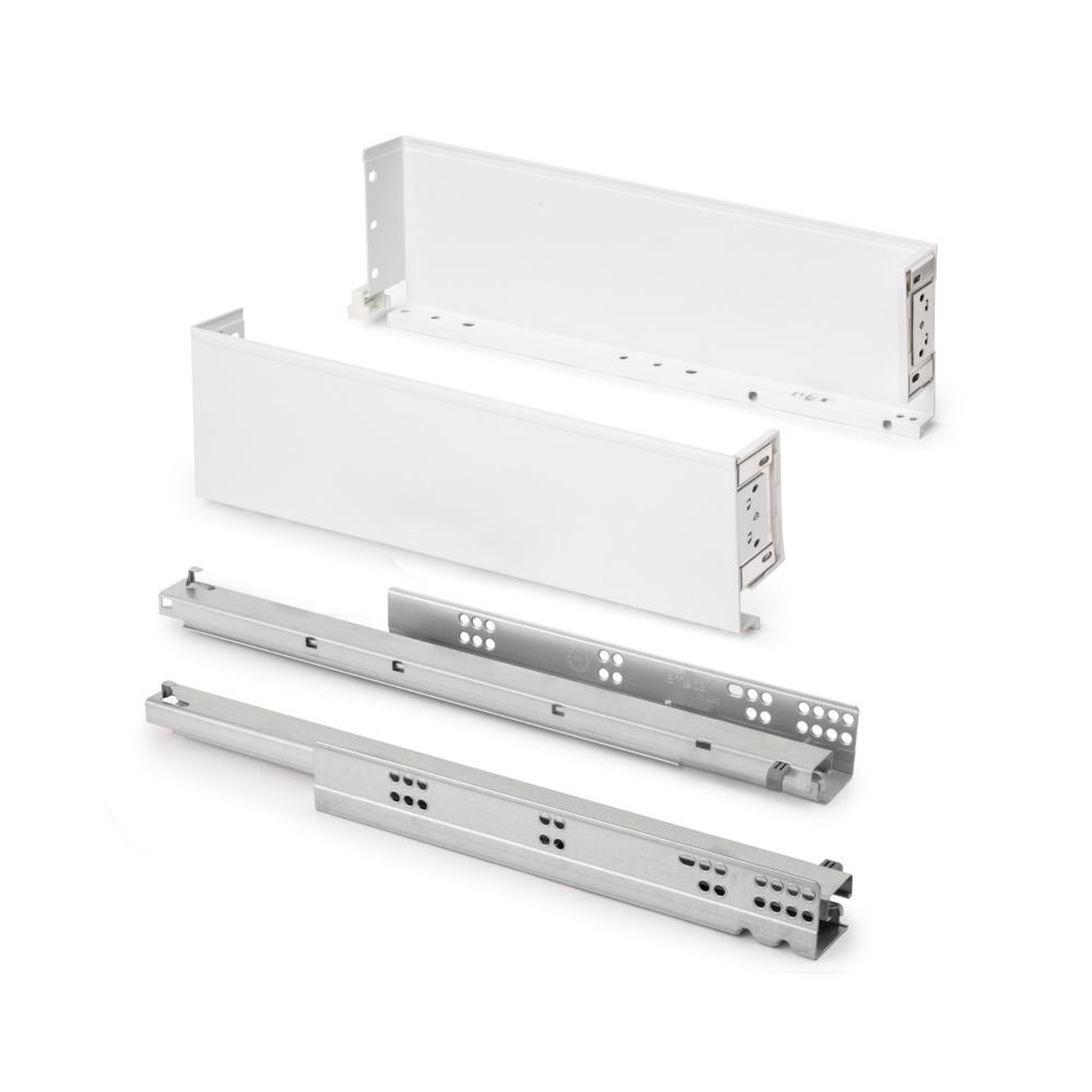 EMUCA SRL Tiroir extérieur Simplex 25kg hauteur 122mm -  profondeur 440mm -  acier -  peint en blanc