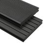 Voir la diapositive 1 : VIDAXL Panneaux de terrasse solides et accessoires WPC 10m² 2,2 m Noir