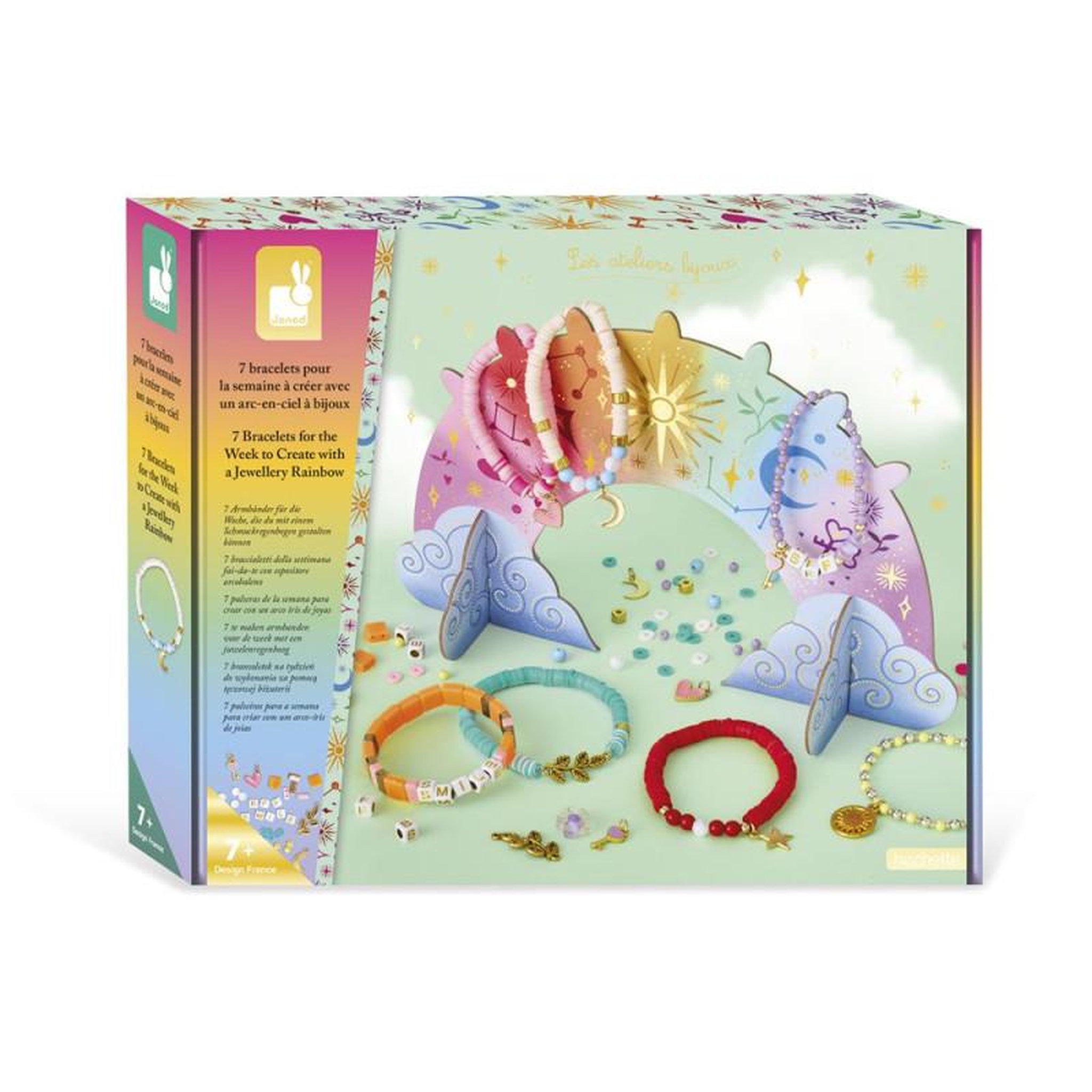 JANOD Jeu créatif Janod 7 Bracelets pour la semaine à créer