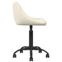 Voir la diapositive 4 : VIDAXL Chaise a manger Creme Velours