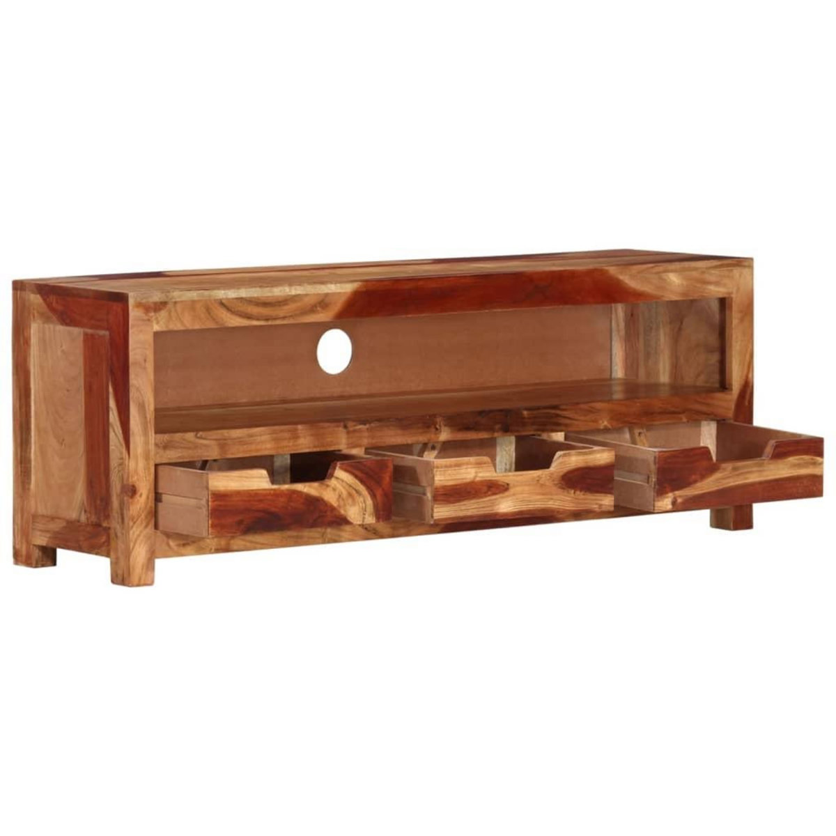 VIDAXL Meuble TV 110x30x40 cm Bois d'acacia massif