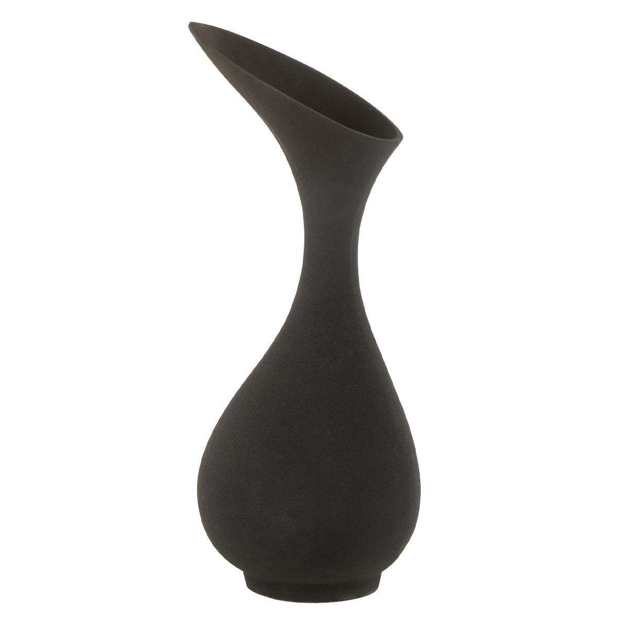 J-LINE Vase design en aluminium  olivia  45cm noir