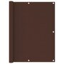 Voir la diapositive 1 : VIDAXL Ecran de balcon Marron 120x400 cm Tissu Oxford