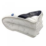 SOLEIL D'OCRE Couette blanche COTON BIO, par Soleil d'ocre. Fabrication française.. Coloris disponibles : Blanc