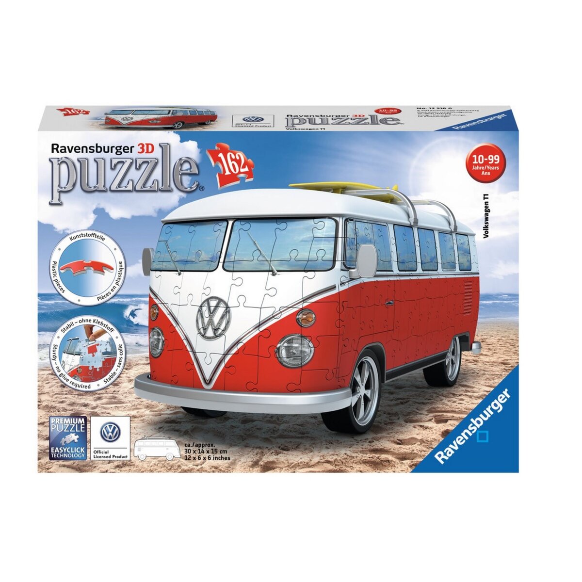 RAVENSBURGER Puzzle 3D 162 pièces Volkswagen Combi T1