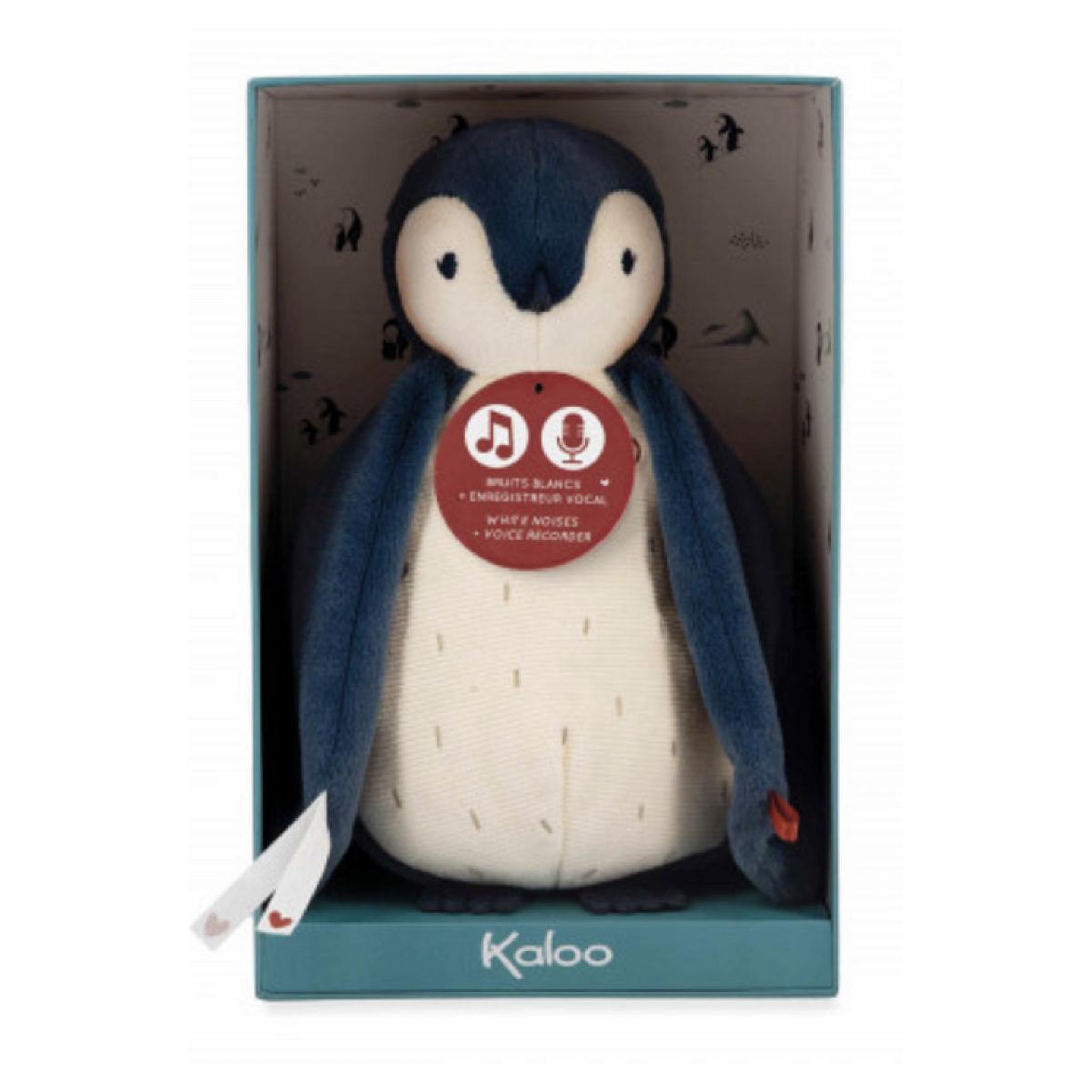 Voir la diapositive 2 : Kaloo Peluche enregistreur bruits blanc - bleu