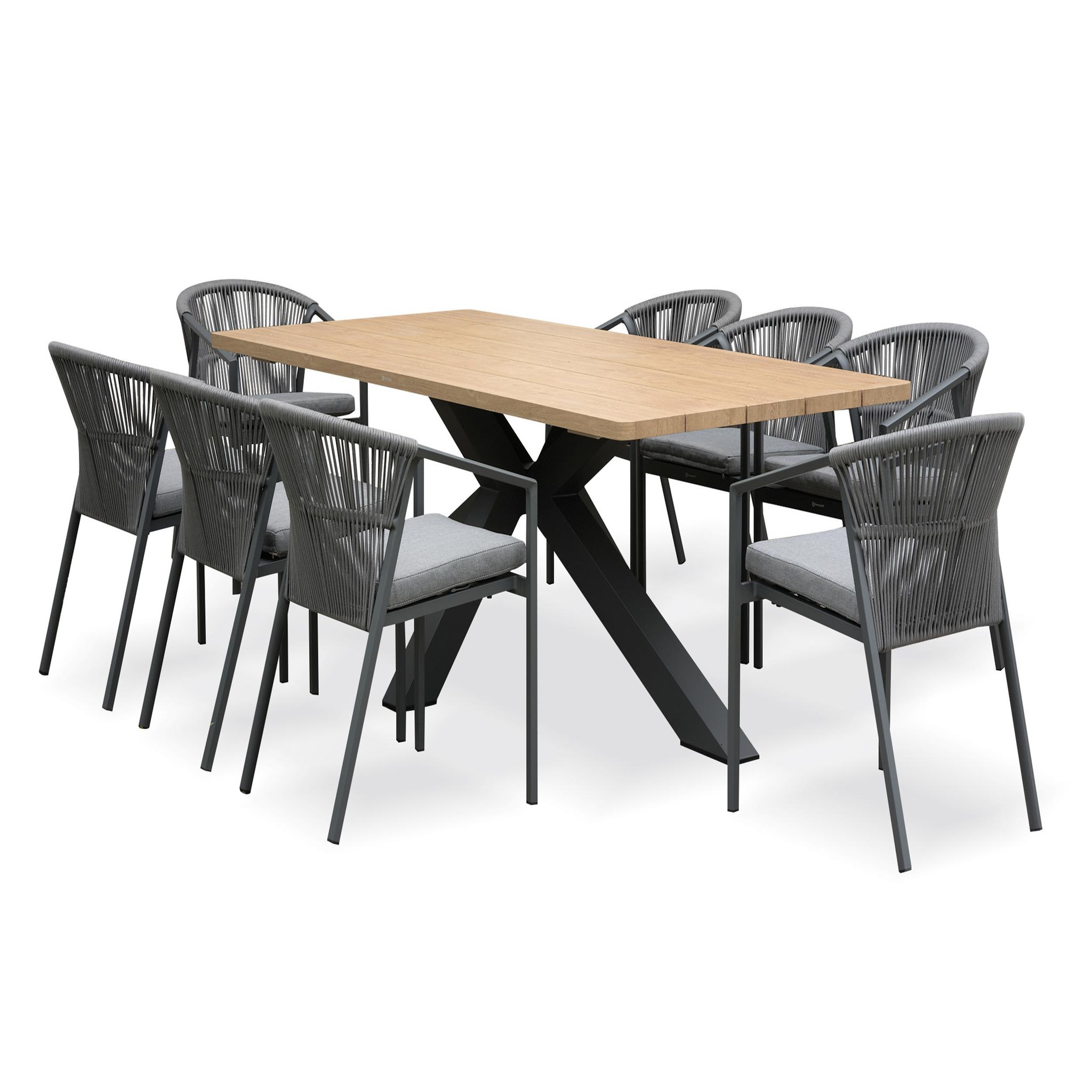 DCB GARDEN Ensemble repas de jardin (8 places)
