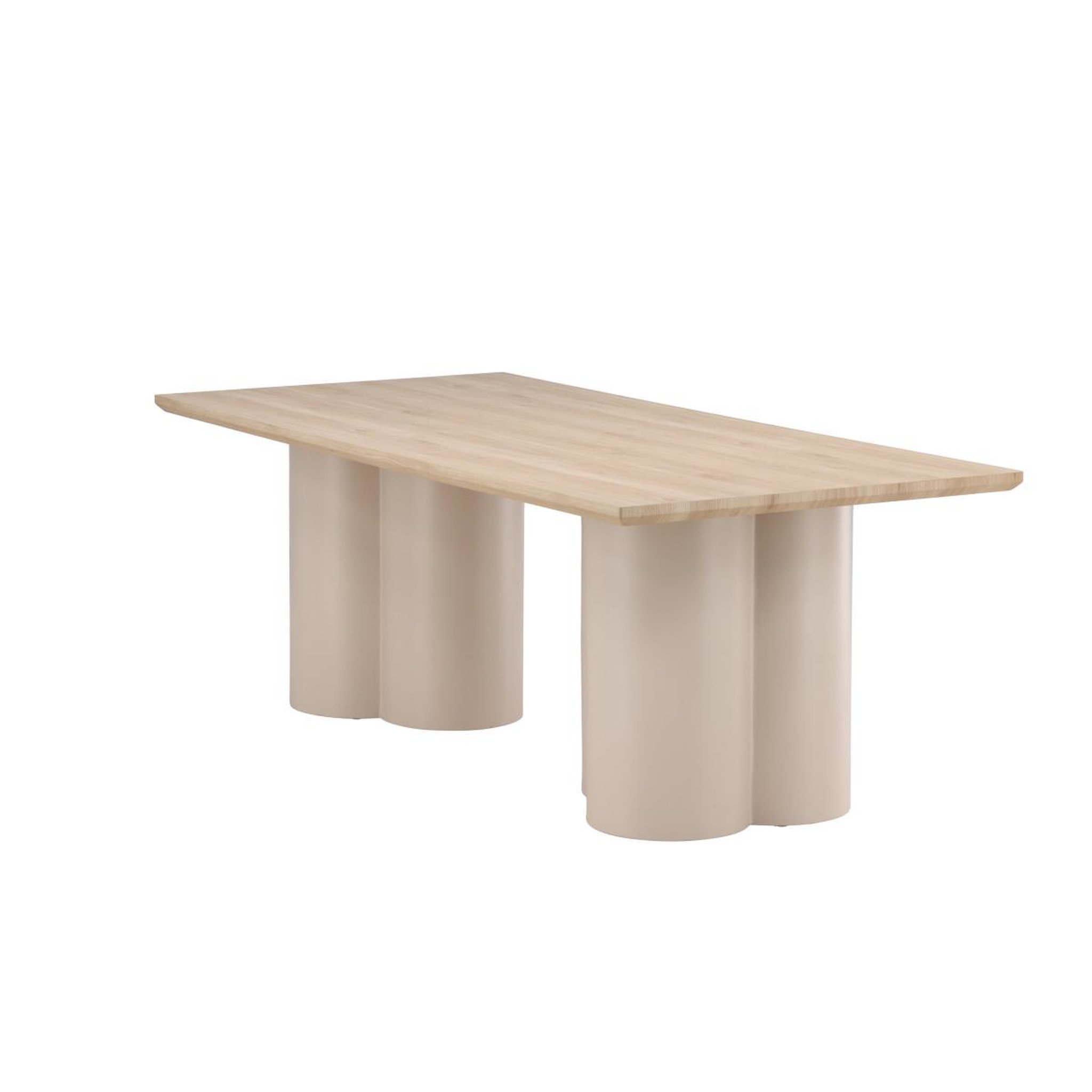 Voir la diapositive 5 : Paris Prix Table à manger design  olivia  210cm naturel & beige