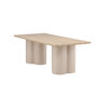 Voir la diapositive 5 : Paris Prix Table à Manger Design  Olivia  210cm Naturel & Beige