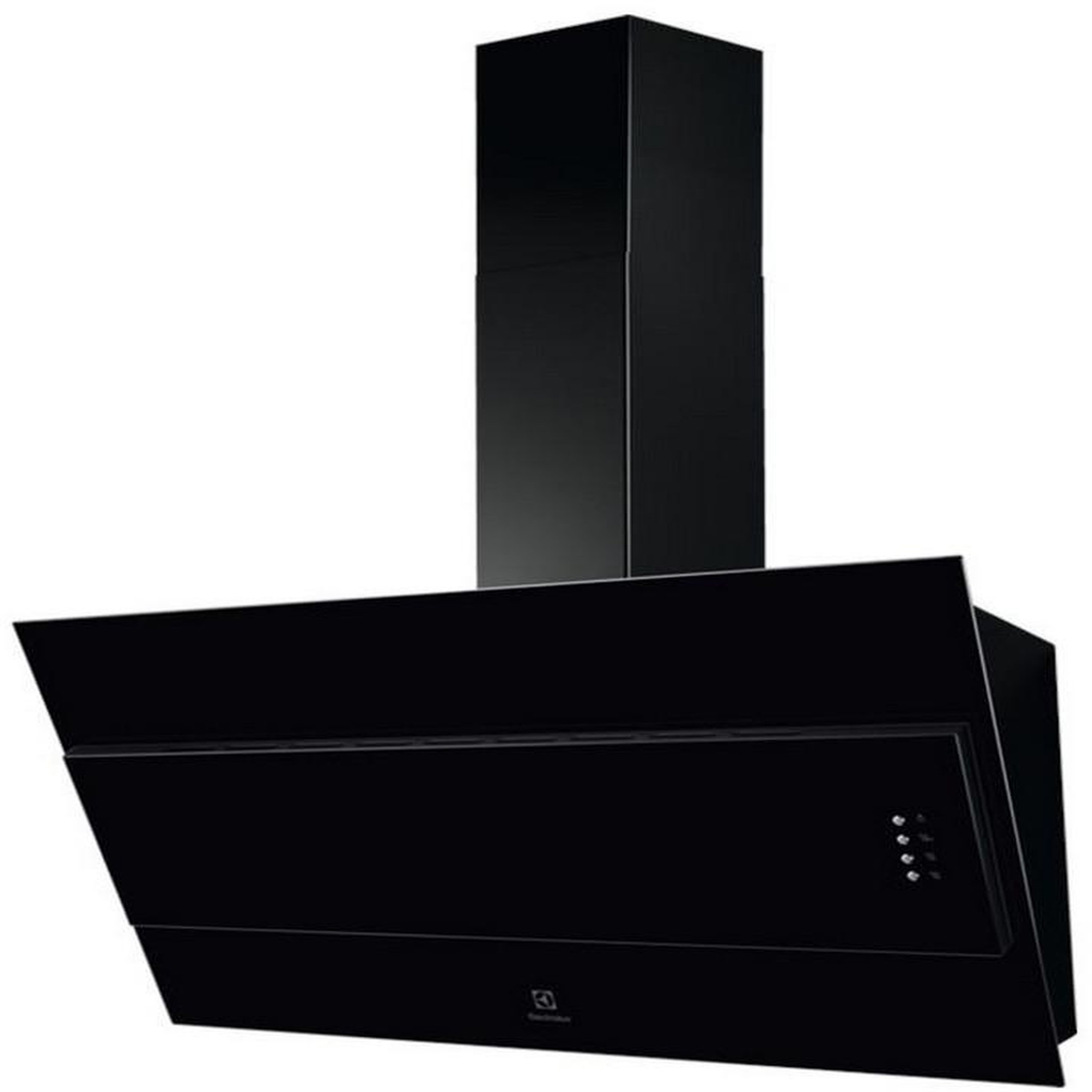 Voir la diapositive 1 : ELECTROLUX Hotte décorative inclinée 90cm 600m3/h noir - lfv319k