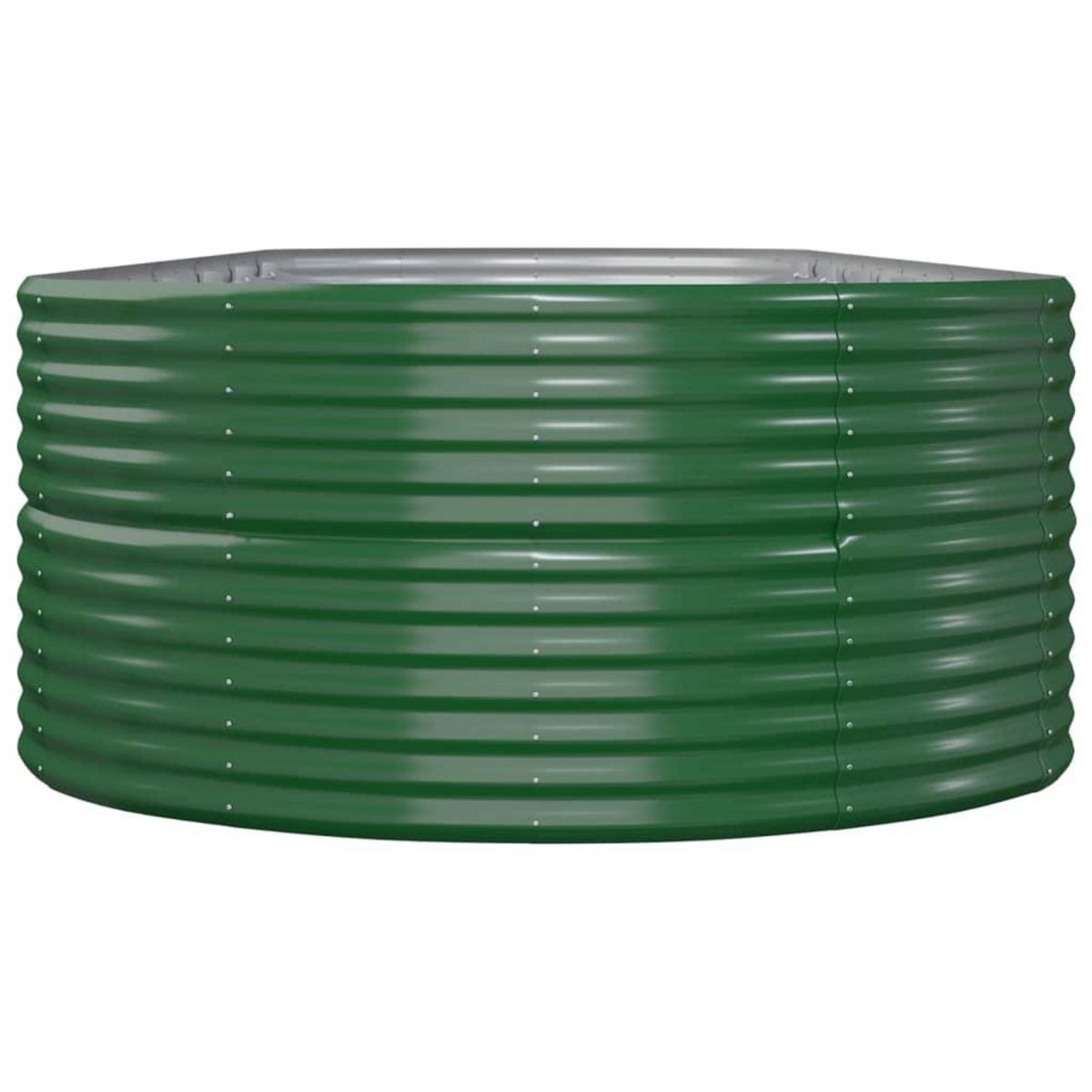 VIDAXL Lit sureleve de jardin Acier enduit de poudre 510x140x68cm Vert