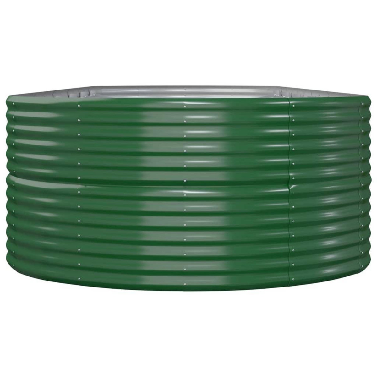 VIDAXL Lit sureleve de jardin Acier enduit de poudre 510x140x68cm Vert