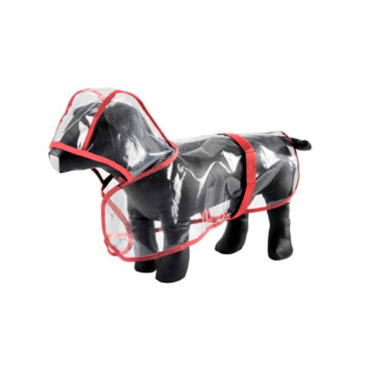 Paris Prix Imperméable pour Chien  Transparent  50cm Rouge