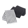 Voir la diapositive 1 : Paris Prix Lot de 3 Torchons Microfibre  Cuistot  40cm Noir