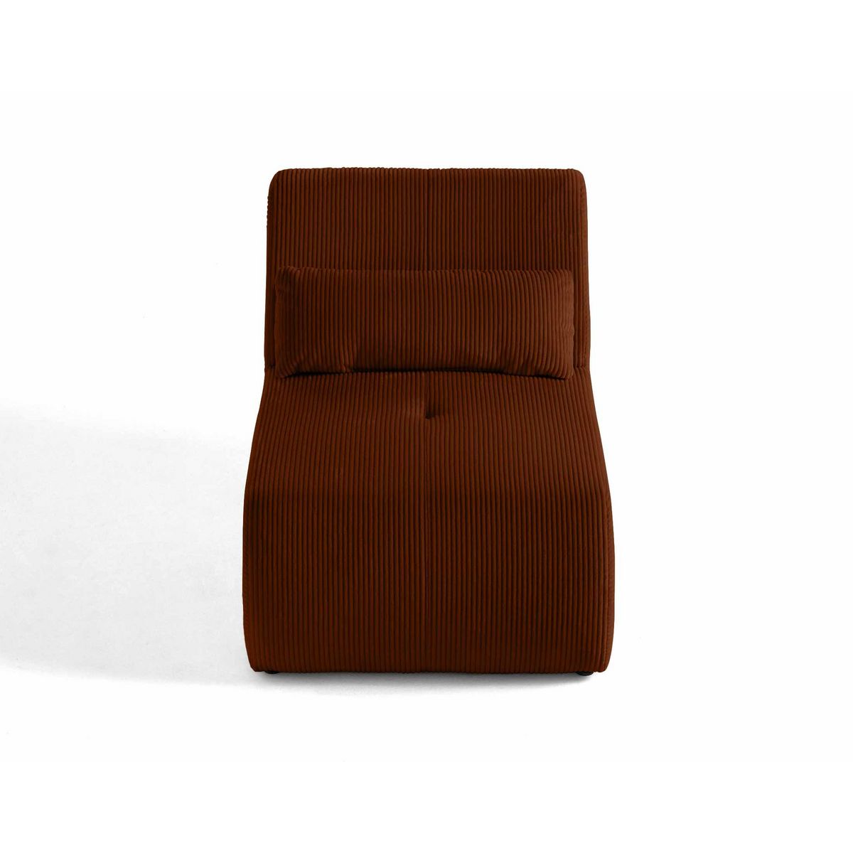 LISA DESIGN Onyx - fauteuil sans accoudoirs - en velours côtelé