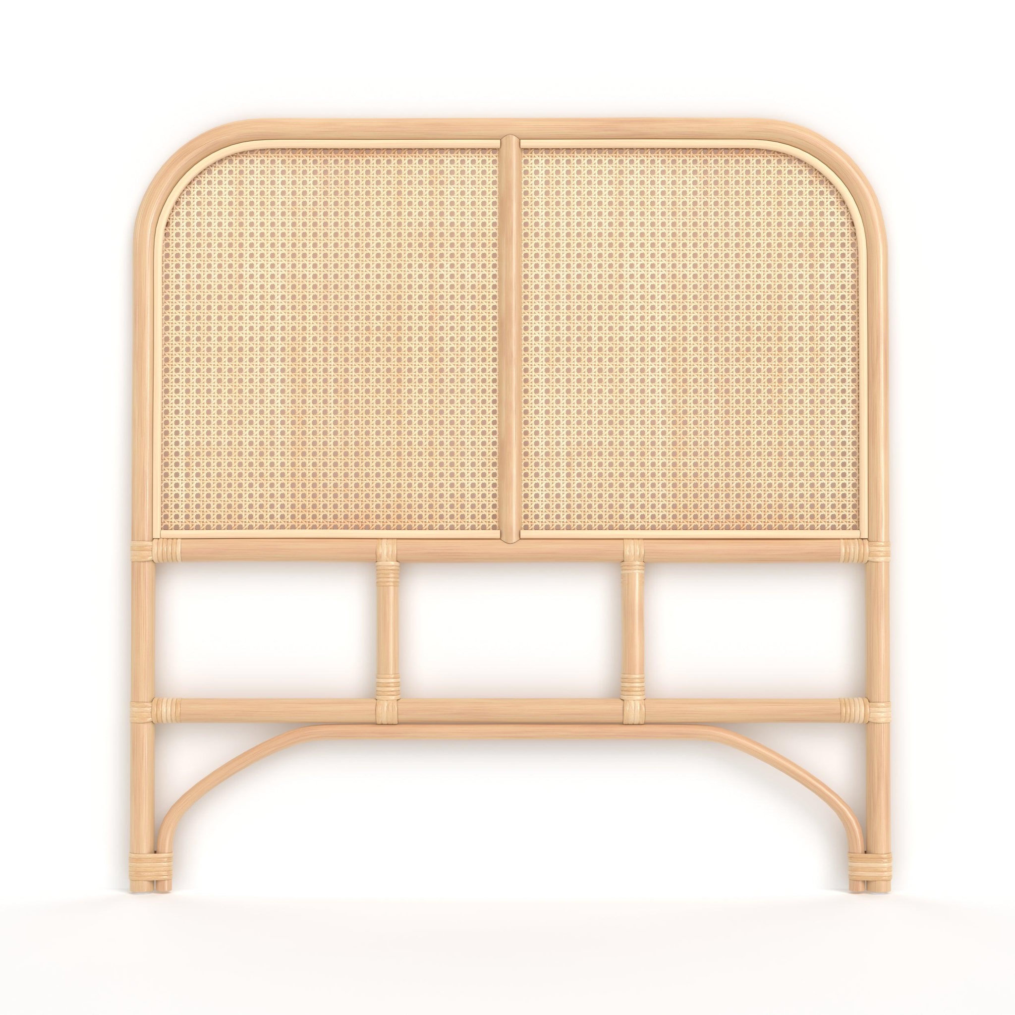 Voir la diapositive 5 : MAISON PAVANE Tête de lit en rotin et cannage 90 cm-naïra