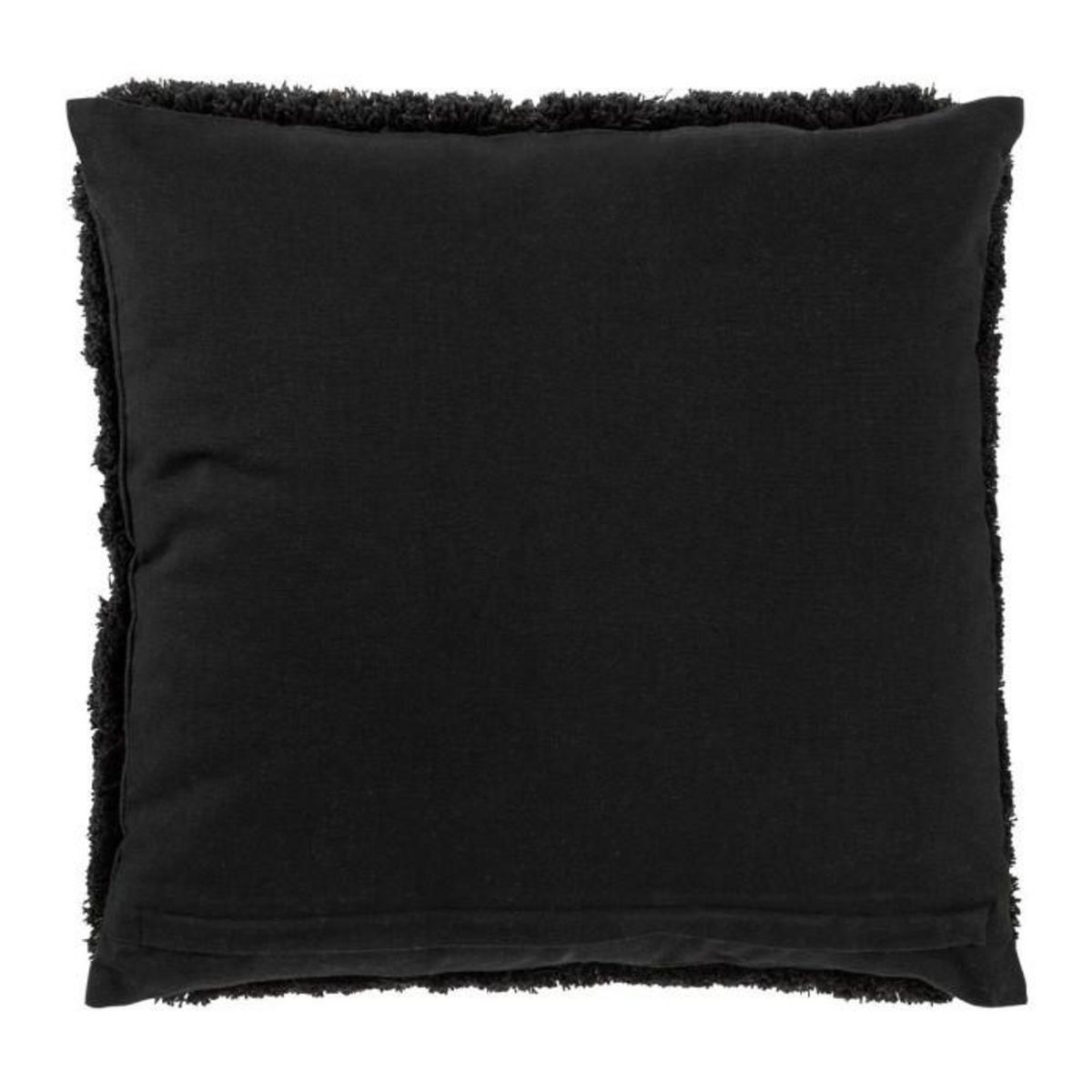 Paris Prix Coussin Déco Jute  Perle  45x45cm Noir