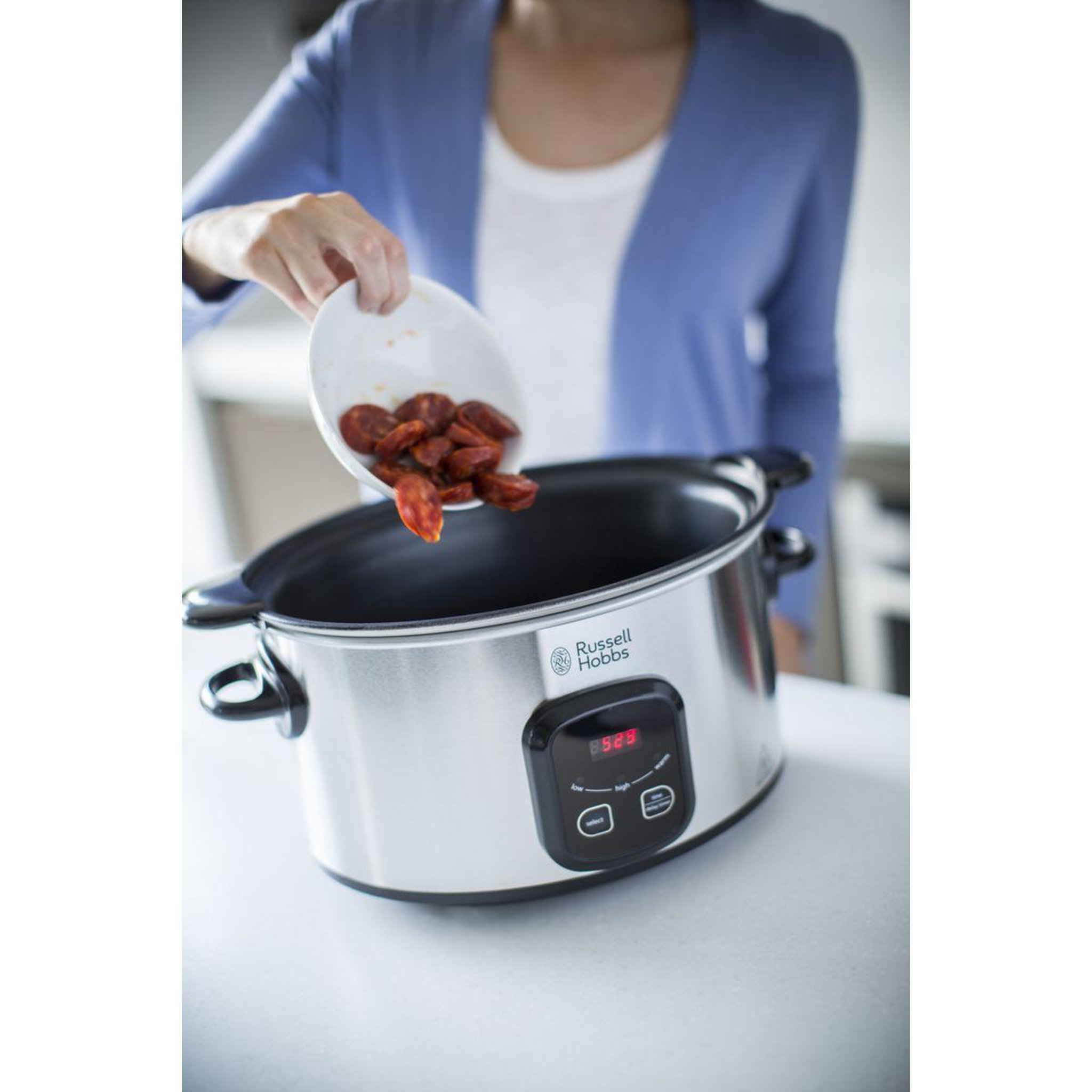 Voir la diapositive 4 : Russell Hobbs Mijoteuse 22750-56 digital maxicook