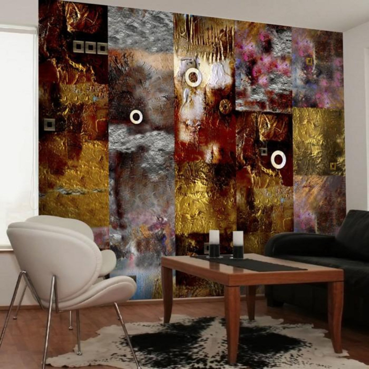 Paris Prix Papier Peint  Painted Abstraction  50x1000cm